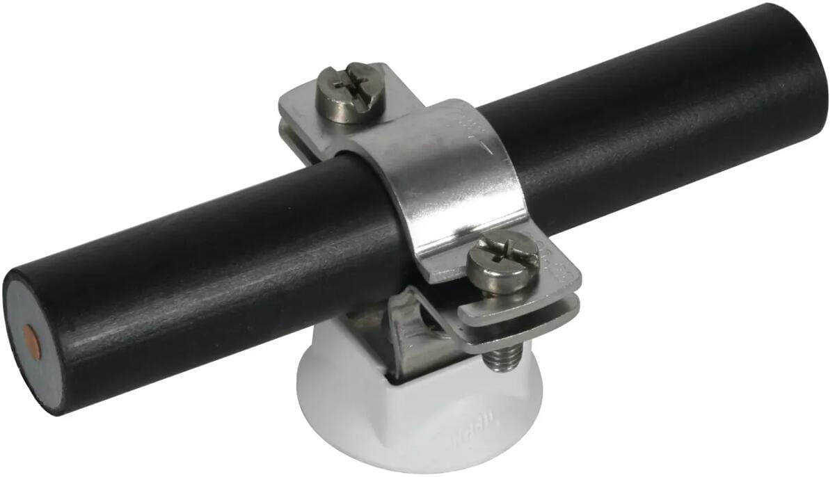 Dehn LH ZS 20 23 KS H10 V2A Leitungshalter für HVI-/CUI-Leitungen D 20-23mm mit Kunststoffsockel NIRO (275259)