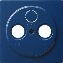 Abdeckung für Koaxial-Antennensteckdose, S-Color, Blau, Gira 086946