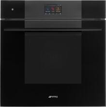 Smeg SO6104S4PB3 Dampfbackofen, 60 cm breit, 68 L, STEAM 100 PRO, Pure Black-Glas, schwarz