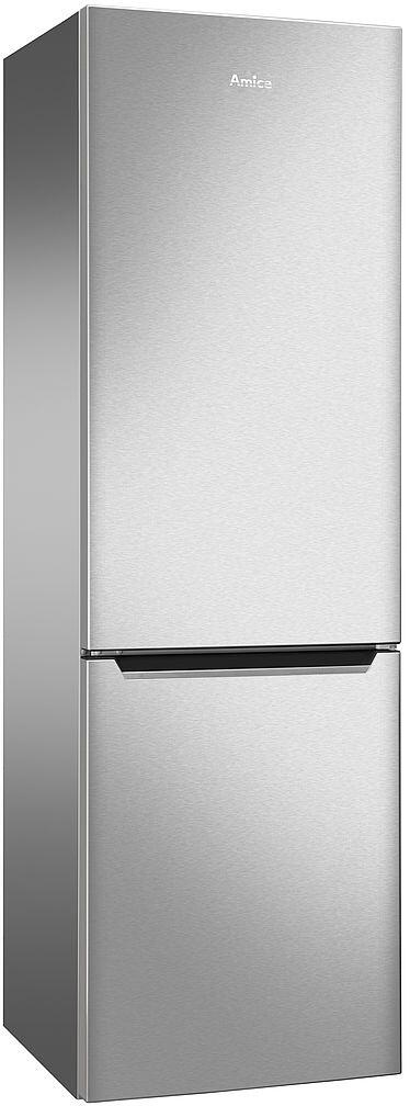 Amica KGCL 387 150 E Stand Kühl-Gefrierkombination, 54 cm breit, 262 L, Automatische Abtauung, FrostControl, Superkühlen, VitControl, edelstahl