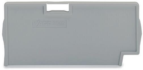 Wago 2002-1493 TOPJOB S Trennplatte, 2 mm dick, überstehend, grau