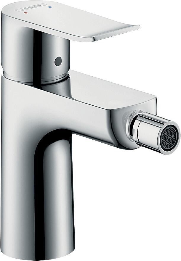 hansgrohe Metris Einhebel-Bidetmischer mit Zugstangen-Ablaufgarnitur, Messing, 7,5 l/min, Chrom (31280000)