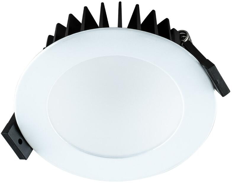 EVN SOLIDO 100 LED Deckeneinbau, rund, 24W, RGB+W (3000K), IP54, 24V/DC, 12W, 1250lm (3000K), 12W, 715lm (RGB), Ø120mm, weiß (L5424019902)