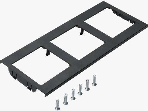 Hager GTMBV04T2 Geräteträger Medienblende zum Einbau von 2 Tragbügelgeräten
