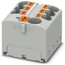 Phoenix Contact PTFIX 10/6X4 GY Verteilerblock, 7 Anschlüsse, 450V, 41A, grau (3273856)