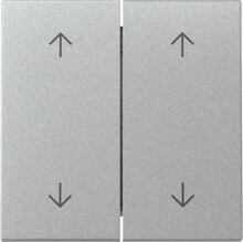 Gira 329726 Wippe mit Pfeilsymbolen, 2fach, System 55, Aluminium (lackiert)