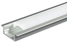 Nobile Alu T-Profil 2 OP für Bänder bis 12mm, 2000x23,3x9,2mm (5011146803)