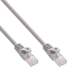 InLine Patchkabel, U/UTP, Cat.5e, grau