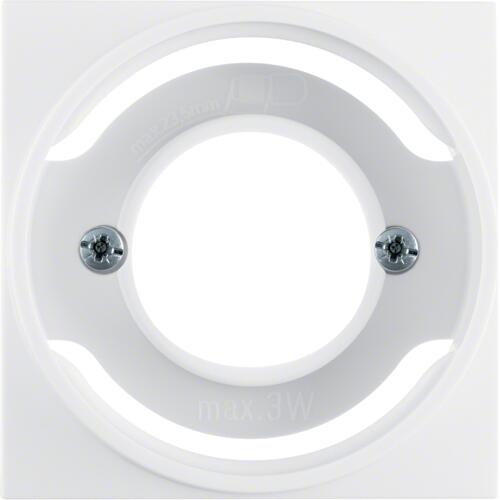 Berker 11988982 Zentralstück für Lichtsignal E14, S.1, weiß glänzend