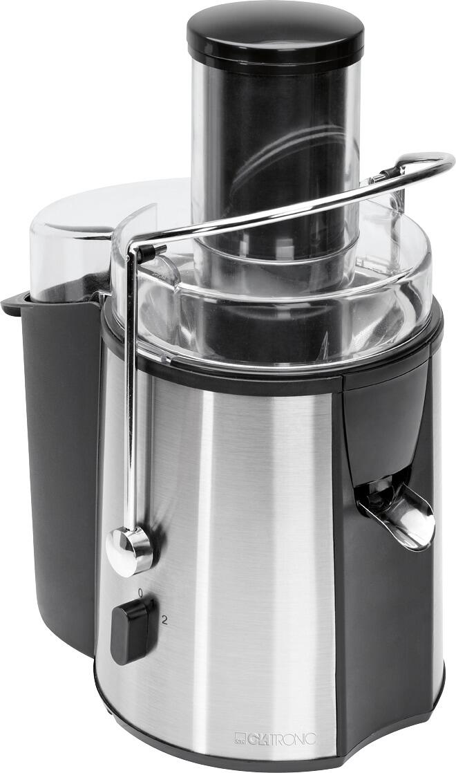Clatronic AE 3532 Profi-Automatik-Entsafter, 1000W, 2 Stufen, 2 L, schwarz-inox (263612)