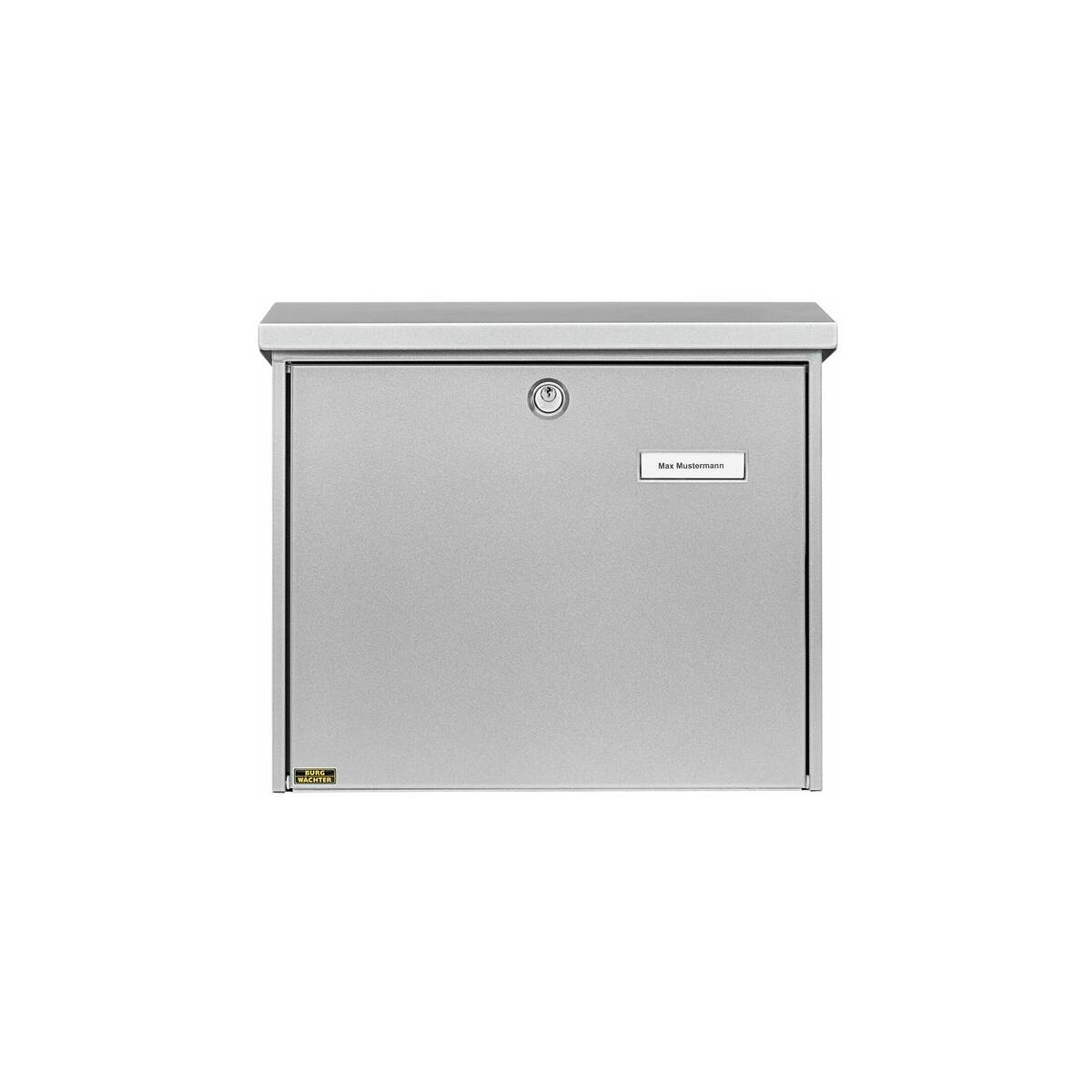 Burg Wächter Comfort 913 Si Stahlblech-Briefkasten, silber