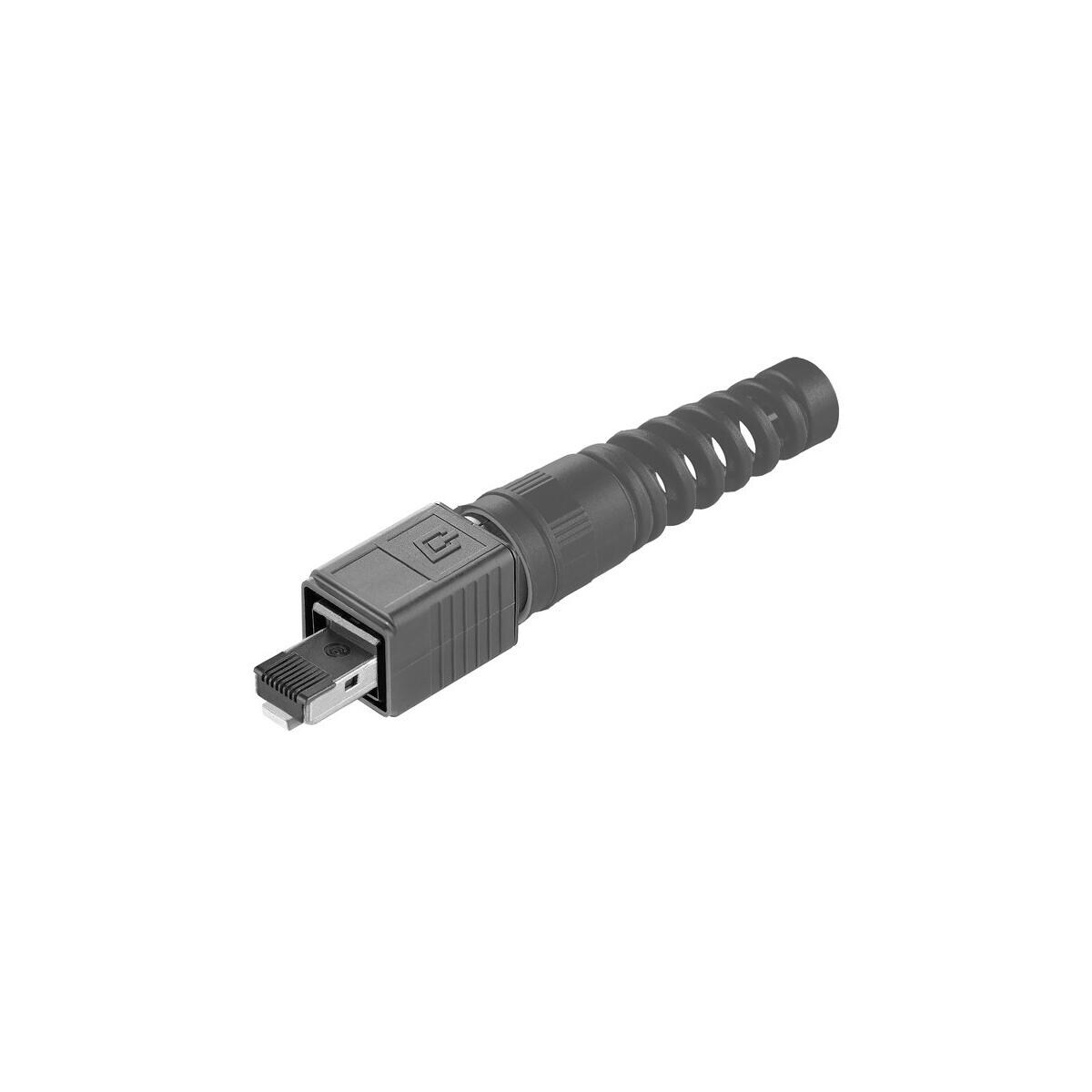 Weidmüller IE-PS-V04P-RJ45-FH-BP Steckergehäuse, Push Pull mit Knickschutz, Stecker RJ45 werkzeuglos, Variante 4, Cat.6A / Class EA (ISO/IEC 11801 201