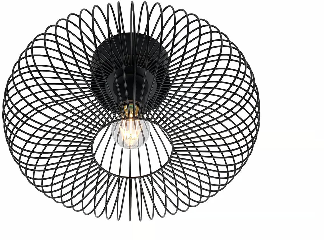 Nordlux Beroni Deckenleuchte, E27, 60W, schwarz (2412336003)