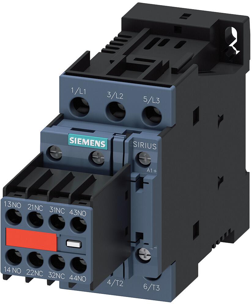 Siemens 3RT20261BB443MA0 Leistungsschütz S0, 11kW/400V, 2S+2Ö, DC24V 3-polig