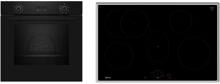 Neff BX48PIB0 N30/N70 A+ Backofen-Set mit Induktionskochfeld (B2CCG6AK3+T58SHF1L0), 59,4 cm breit, 71 L, Pyrolyse, Grillfunktion, schwarz