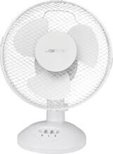 Clatronic VL 3601 Tischventilator, Ø 23cm, 2 Geschwindigkeiten, oszillierend, Metallschutzgitter, weiß (263698)
