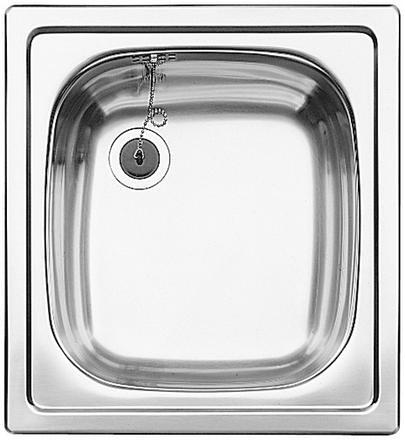 Blanco Top EE 4x4 Edelstahlspüle ohne Ablaufgarnitur, Edelstahl Naturfinish (501065)