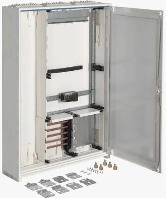 Hager FP73W6N-L Wandler-und Messschrank, universN, 1100x800x205mm, für ZWT Gr1/2, Feld LINKS leer