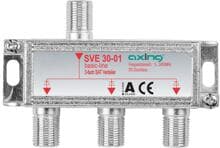 Axing SVE 30-01 3fach SAT-Verteiler, 5-2400MHz, DC-diodenentkoppelt, Einkabeltauglich (SVE03001)