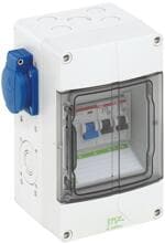 Spelsberg STV 502-K Steckdosenkombination, IP44, 125x200x122mm, grau (72840201)