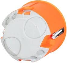 f-tronic E3700TC HW Geräte-Verbindungsdose für Holzbau, Ø=68mm, t=62mm, luftdicht, orange (7360072)