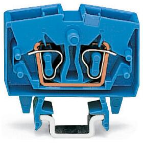 Wago 264-704 2-Leiter-Mini-Durchgangsklemme, 2,5 mm², blau