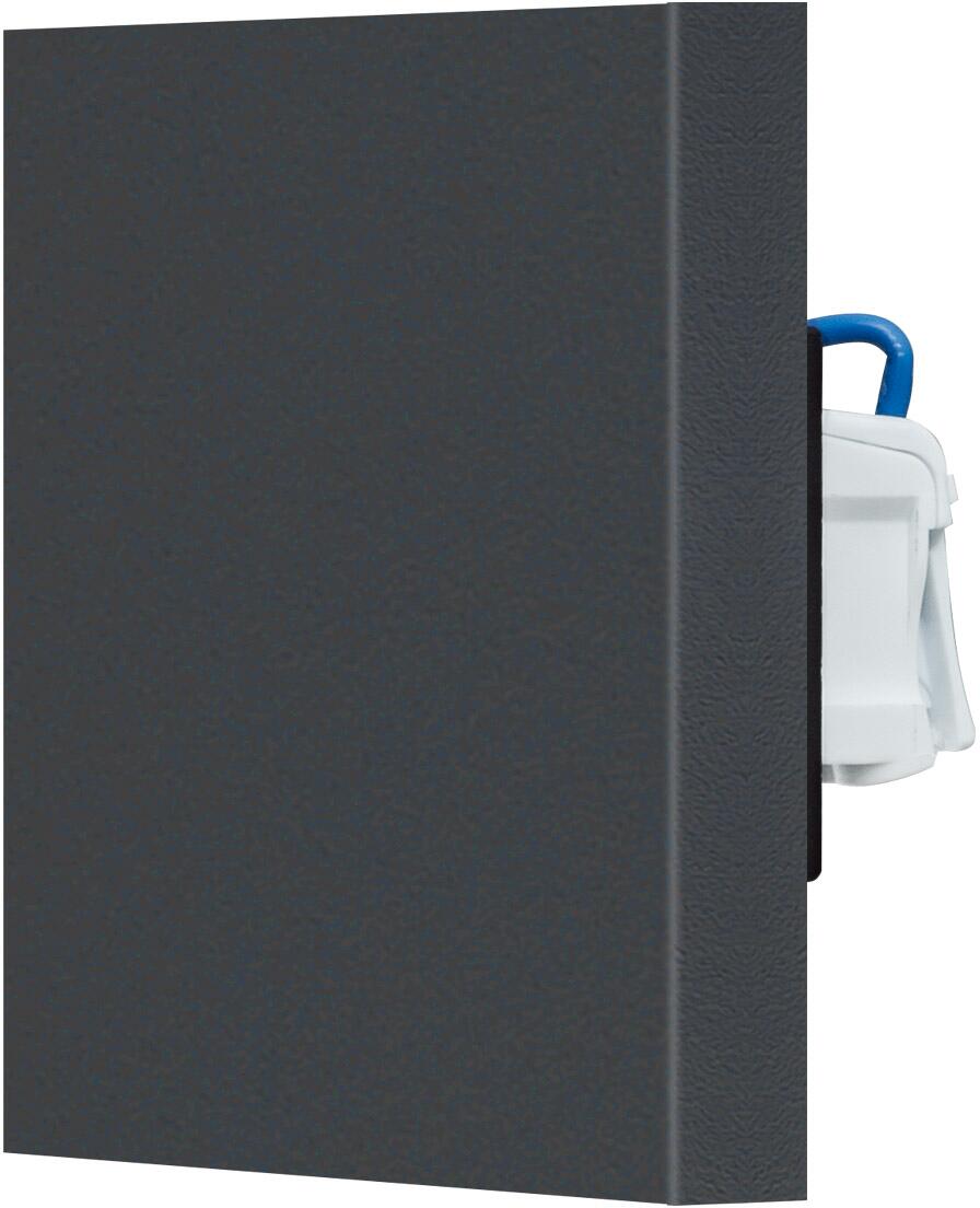 EVN LQ-Serie LED Wandeinbau, IP44, 220-240V, 1,8W, 3000K, Tiefe: 46,50mm, anthrazit (LQ41802AF)