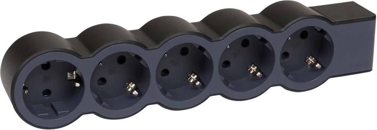 Schwarz Legrand 4-fach Tischsteckdosenleiste Tischsteckdose Wandsteckd - Foto 8