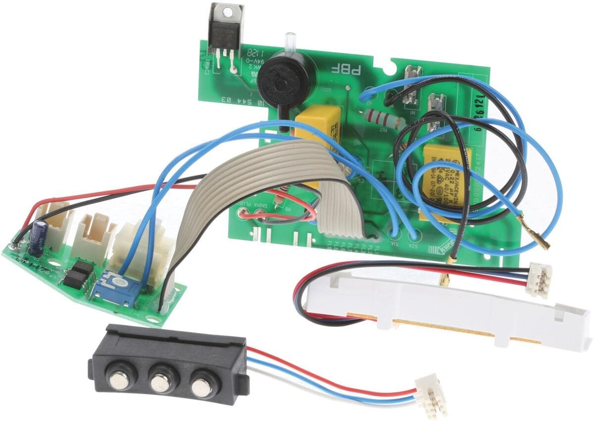 Bosch Siemens 00654045 Motorsteuerungsmodul, Set:Motorbaustein,Anzeigeelement;Kontaktträger, mit codierten Steckern