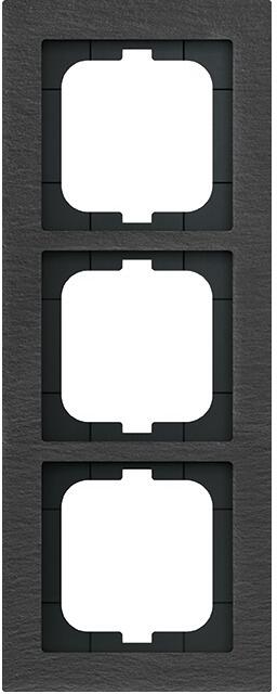 Busch-Jaeger 1723-290 Abdeckrahmen, 3-fach, Busch-axcent Pur, schiefergrau