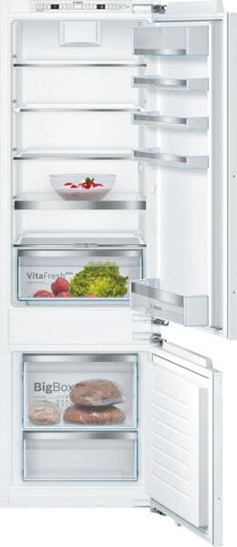 Bosch KIS87ADD0 Serie 6 Einbau Kühl-Gefrierkombination, Nischenhöhe: 177,5cm, 270L, Festtürtechnik, LowFrost, LED Beleuchtung