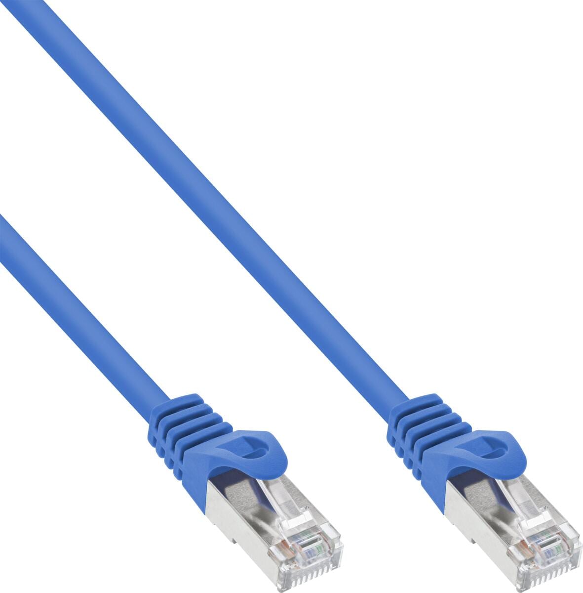 InLine Patchkabel, SF/UTP, Cat.5e, blau, 10m (72500B)