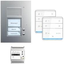 TCS PSU2320-0000 TASTA:pack Audio Unterputz für 2 Wohneinheiten, mit Außenstation PUK, 2 Klingeltasten + Freisprecher ISW5010 + Steuergerät BVS20