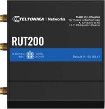 Teltonika RUT200 WLAN Router, 4G/LTE, WLAN mit Hotspot-Funktionalität, WAN-Failover, schwarz (RUT200010000)