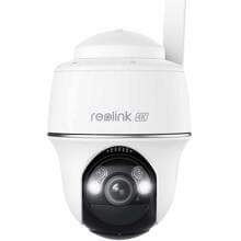 Reolink Go Series G440 4G 8 MP Ultra HD kabellose, batteriebetriebene Überwachungskamera, mit Schwenk- und Neigefunktion, weiß