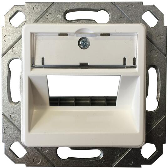 EKU T66851930 Modulaufnahme 2fach reinweiß (5635512) Elektroshop 