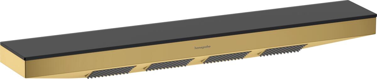 hansgrohe Rainfinity Schulterbrause 500 1 Strahlart mit Duschablage, Metall, 14,5 l/min, 502 x 80 mm, Polished Gold Optic, (26243990)