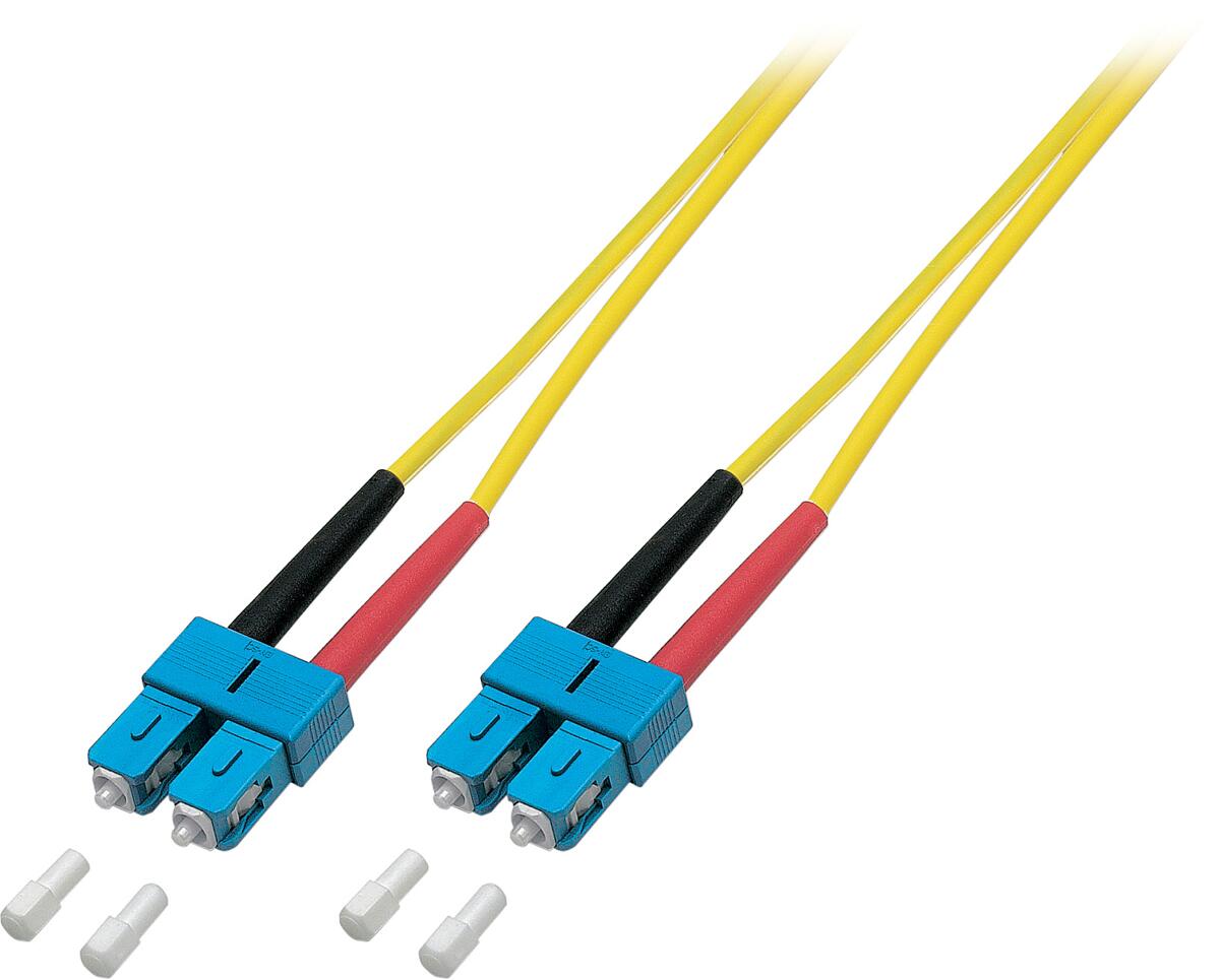 EFB-Elektronik LWL Patchkabel Duplex Jumper SC-SC 9/125μ, OS2, LSZH, gelb, 3.0mm, 3m (O2513.3)