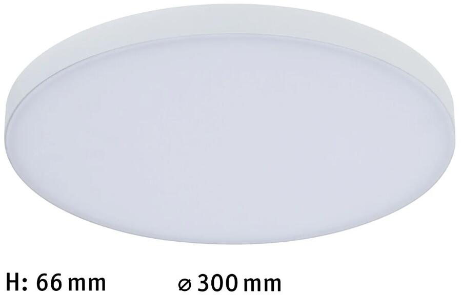 Paulmann LED Panel Velora Rund – 30 Cm Ø, 1500 Lumen, 3000K Warmweiß, Dimmbar, Für Decke/Wand (230V Direktanschluss)
