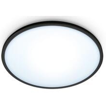 Wiz Superslim LED Deckenleuchte, 16W, 1500lm, 2700-6500K, schwarz (929002685201)