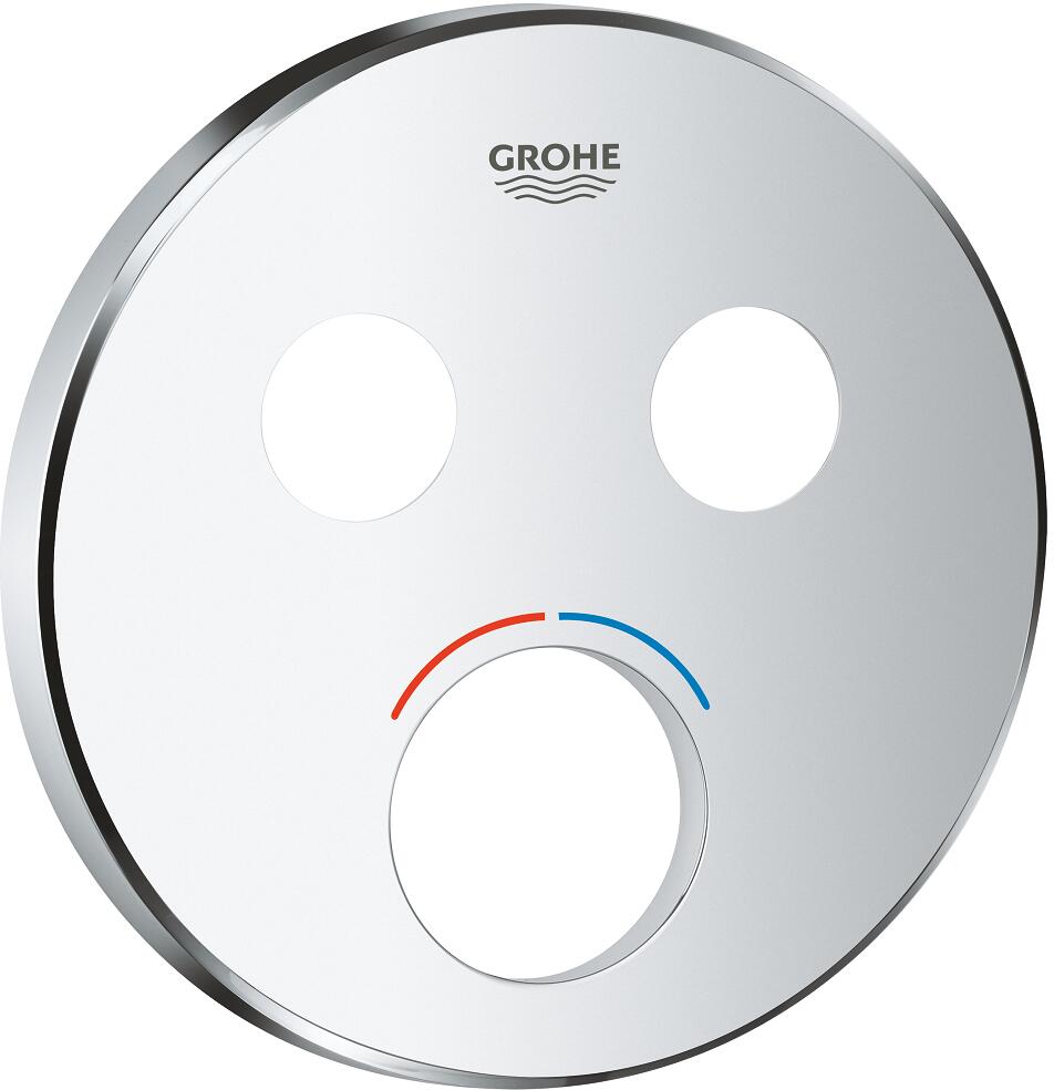 GROHE SmartControl Rosettel, rund, Unterputz, für Mischer mit 2 Absperrventilen, chrom (46992000)