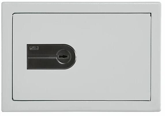 Burg Wächter City-Line C 310 K Möbeleinsatztresor, 20,60L, Schlüsselschloss, Stahl, lichtgrau (41140)