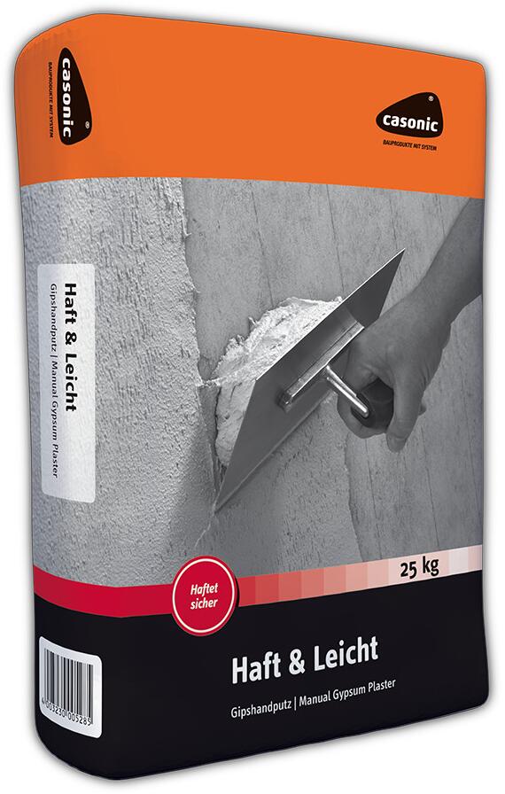 VG-Orth Casonic Haft & Leicht Haftputzgips, 25kg Sack, weiß/grau (618)