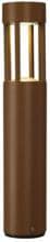SLV SLOTS 45 Outdoor Standleuchte, LED, 3000K, rund, rost, Ø/H 9/46,5 cm (231817)