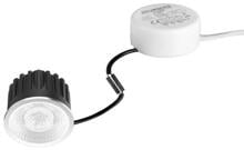 Brumberg ROTI Set LED-Einsatz mit Linsenoptik, Rundkonverter, 350 mA, 7,3-7,5 W, 50°, 1005lm, 2700K/3000K/4000K, Phasenabschnitt dimmbar (12987503)