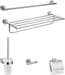 hansgrohe Logis Universal Bad-Accessoire Set 5-teilig, Messing, Chrom (41728000)