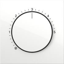 Gira 2706112 Abdeckung für Raumtemperaturregler, Reinweiß glänzend