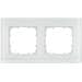 Siemens DELTA miro Rahmen 2-fach, Echtmaterial Glas, weiß, 161x90mm (5TG12021)