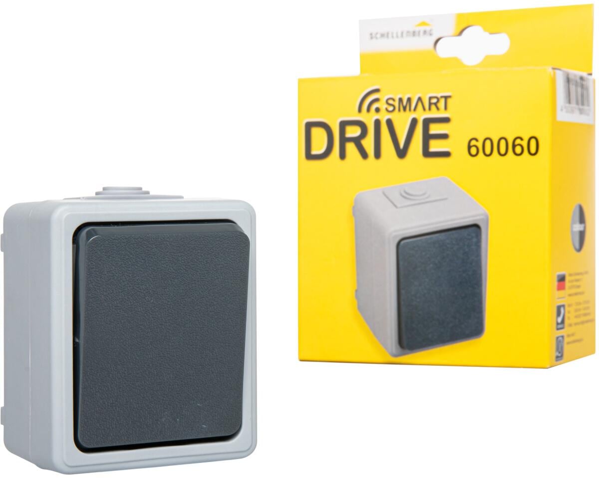 Schellenberg Innentaster und Schalter für Torantriebe, Aufputz, grau (60060)