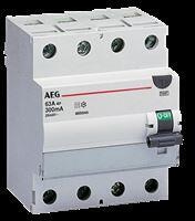 AEG FP B 4 63/300 FI-Schalter, 4-polig, Typ B, 63A (4TQA565423R0000)